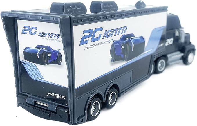 Portable Mini Toy Car and Truck Set 1:55 Diecast Model Metal Body Racers for Preschool Kids Ages 3+ Years (20Black)