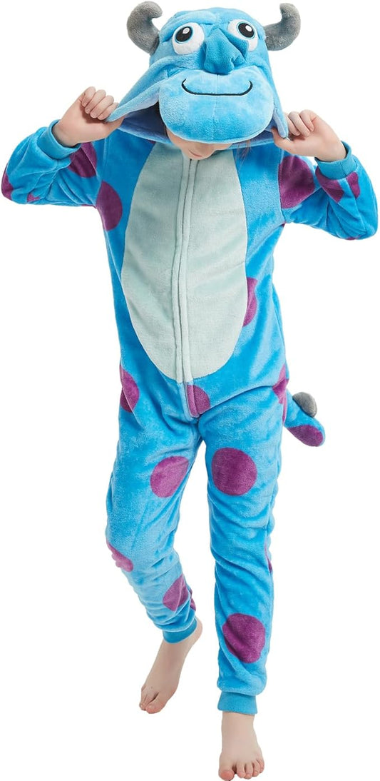 SWEETXIN Unise Kids Jumpsuit Cosplay Onesie One Piece Suit for Girls Boys Halloween Character Costume Dress Up Party