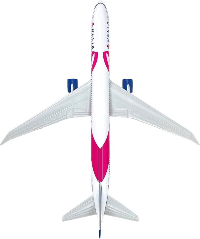 Flight Miniatures Delta (07-Cur) BCRF 767-400 1:200 Scale - Plastic Snap-Fit Model Airplane - Collectible Replica of Delta Airlines Model Boeing Aircraft - Part #ABO-76740H-009