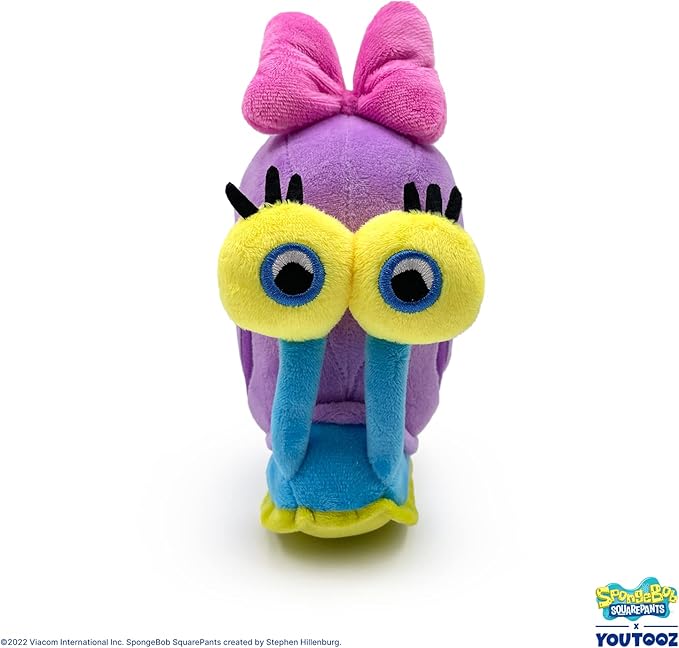 Youtooz Snellie Stickie 6" inch, very soft & magnetic Spongebob Squarepants Snellie the snail stickies by Youtooz Spongebob Squarepants Collection