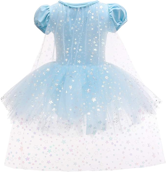 DYMCII Baby Girls Princess Ballet Dress Short Sleeve Leotards Skirted Tutu Dancewear Halloween Christmas Party Fancy Costume