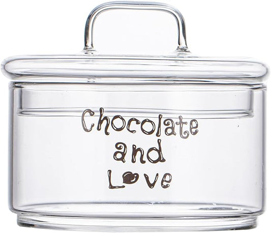 Glass Candy Dish with Lid Covered Candy Bowl Decorative Cookie Jar Clear Salad Bowl Buffet Storage Container for Home Kitchen Coffee Table Office Desk and Party Wedding