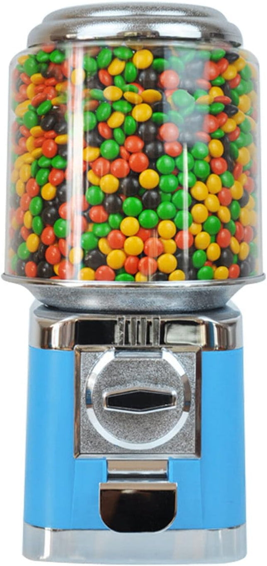 PanDair Gumball Vending Machine Child Toy Candy Machine, Capsules, Bouncy Balls Dispensers US Stock (Blue)