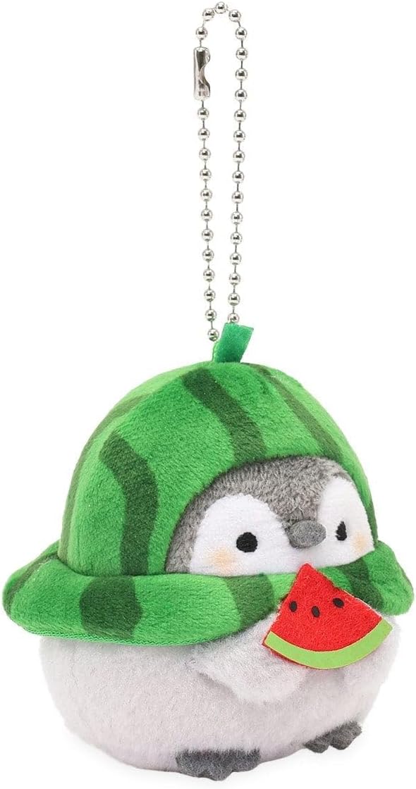 Mini Plush – 3" Penguin Collectible with Watermelon Hat – Officially Licensed Soft Bag Charm