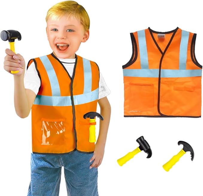 Dress Up Trunk for Kids, Pretend Dress Up Collection with Accessories, Halloween Dressup for Role Play