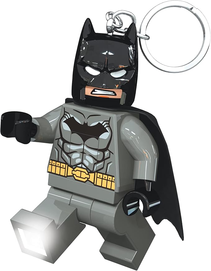 LEGO DC Super Heroes Large 3 Inch Tall Figure Keychain Light - Batman (KE92H)