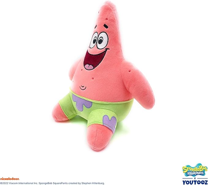 Youtooz Patrick Sit Plush 9" Inch Collectible, Official Licensed Soft Patrick Starfish Sit Plushie from Spongebob Squarepants by Youtooz Plush Collection