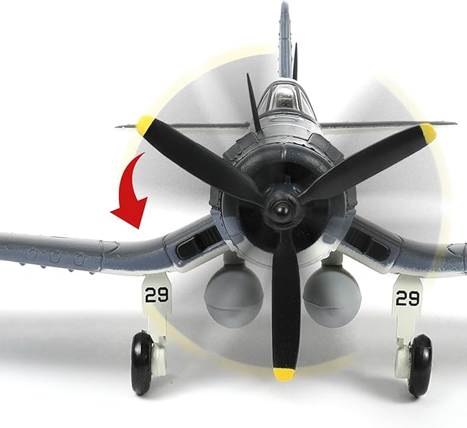 1/72 F-4U Corsair USA Fighter Model World War II Vintage Warplane Metal Diecast Aircraft Military Display Airplane for Display Collection or Gift