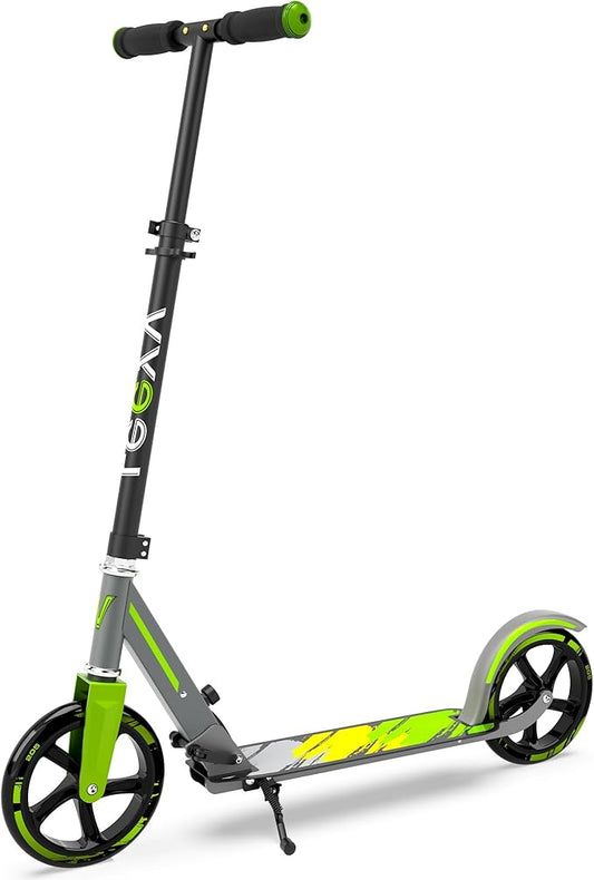 Scooter for Kids 6-12 & Adults,Kid Scooter for Age 6-12,Big Wheels,Adjustable Height, Foldable, Aluminium Frame,Holds Up to 220 LBS