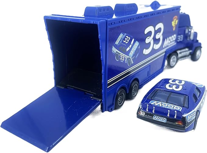 Portable Mini Toy Car and Truck Set 1:55 Diecast Model Metal Body Racers for Preschool Kids Ages 3+ Years (33)