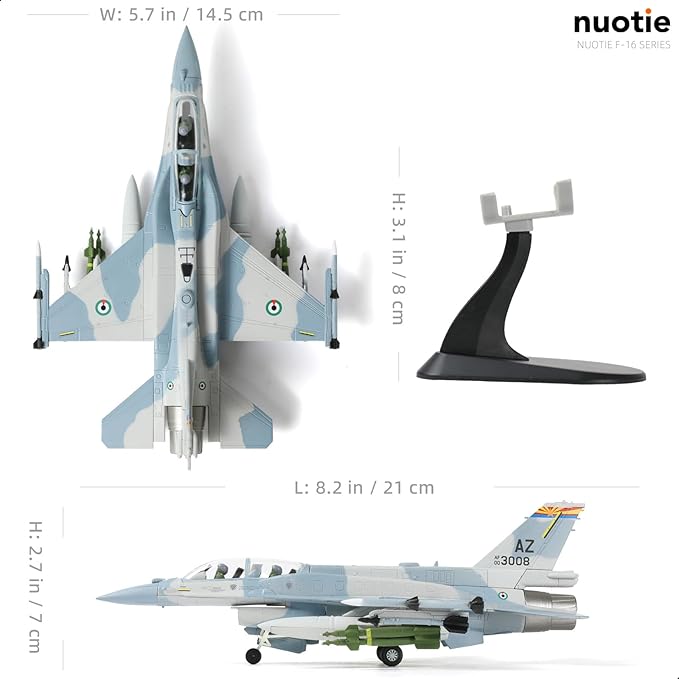 1/72 F-16F Block 60 Fighter Model United Arab Emirates Painting Pre-Built Jet Fighter Aircraft Model Alloy Metal Diecast Plane with Display Stand Collection Gift for Adult