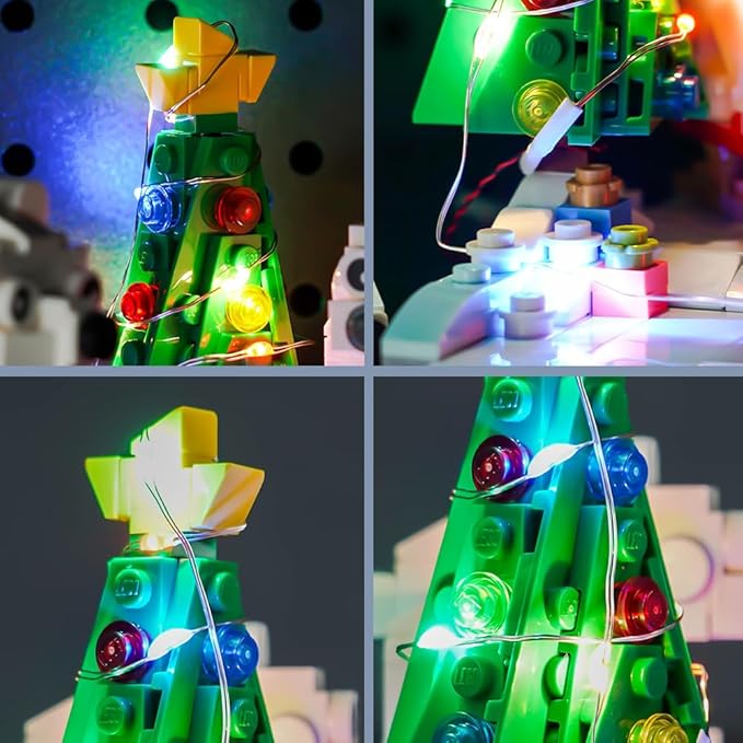 BrickBling LED Light Compatible with Lego Wintertime Polar Bears 40571 Building Kit,Christmas Décor Lights Compatible with Lego 40571, Creative Lighting Kit-Not Included The Model