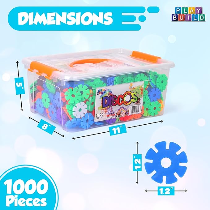 Discos, Interlocking Connecting Kids Toys, Preschool Learning Montessori Toys, Play and Learning, Stem Learning Toys Ages 3+