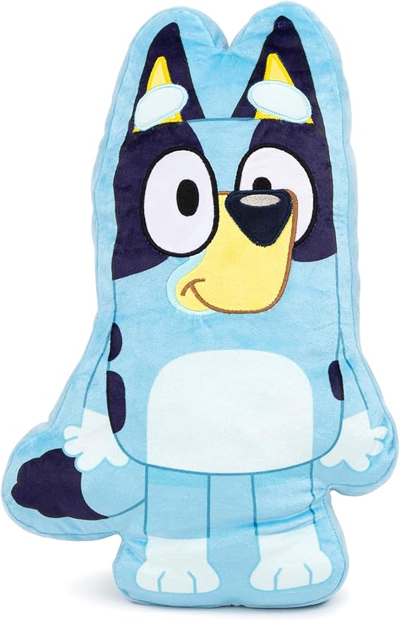 Bluey Shaped Decorative Pillow - Kids Super Soft Throw Plush Pillow - Measures 17 Inches (Official Bluey Product)