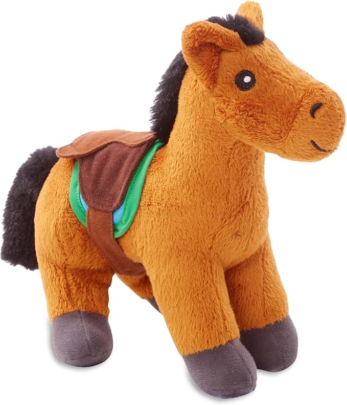 Melissa & Doug Feed & Groom Horse Care Play Set With Plush Stuffed Animal (23 pcs) - Pretend Play Horse Plush Toys For Girls And Boys Toddlers Ages 1+, Multi-colored