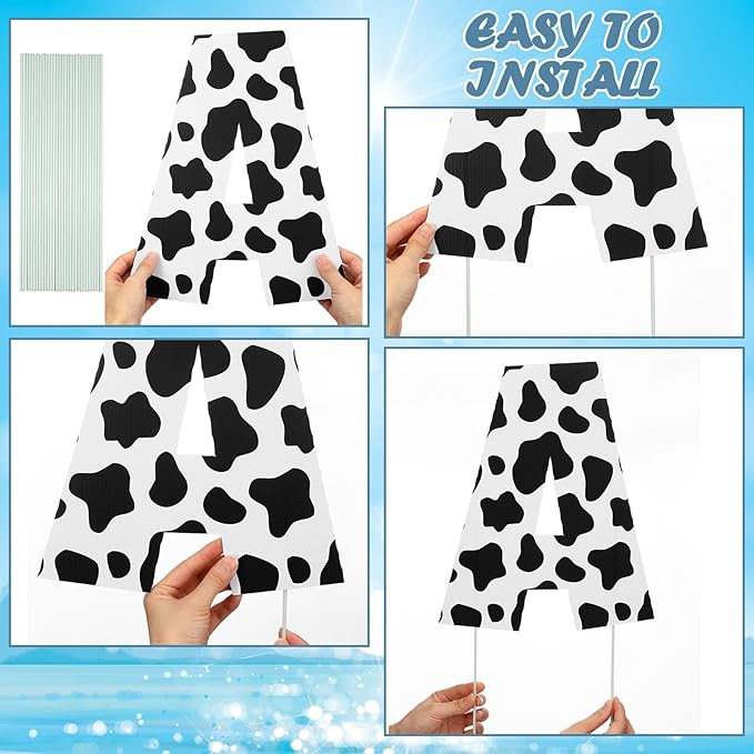 15 Pcs Cartoon Happy Birthday Lawn Yard Sign with Stakes Colorful Toy Inspire Game Outdoor Decorations Waterproof Happy Sign for Birthday Party Celebration Supplies