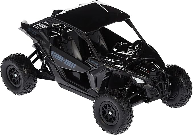 New-Ray 58193B New-Ray-58193B-1:18 Scale Toy CAN-AM Maverick X3 X Turbo Black, Adults Unisex