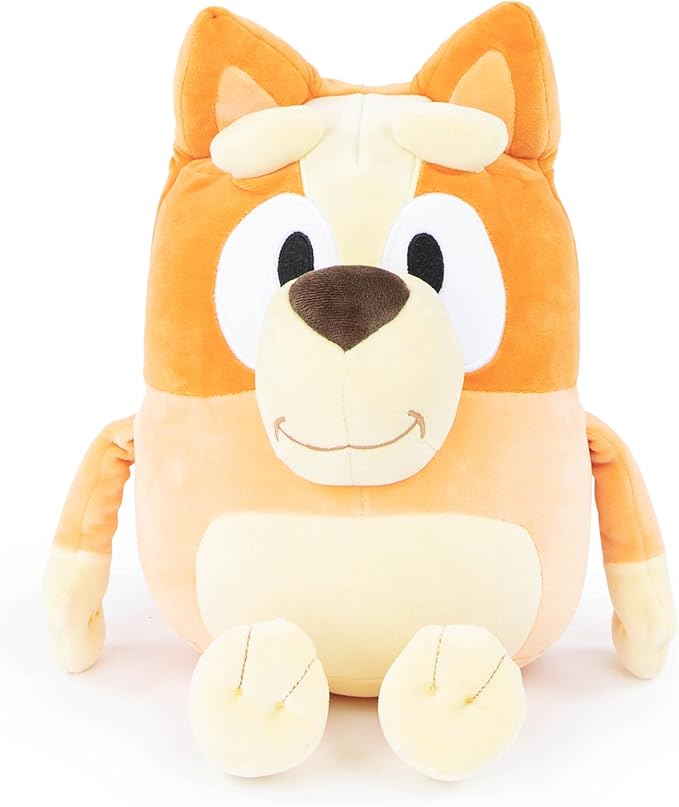 Jay Franco Bluey Bingo Plush Pillow Buddy - Super Stuffed Soft Character Pillow - Polyester Microfiber (16 Inches)