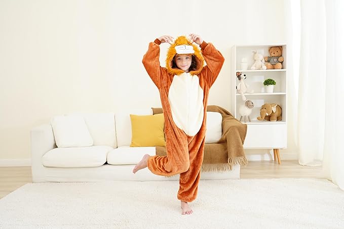 Unisex Adult Onesie Pajamas, Polar Fleece Cosplay Animal One Piece Halloween Costume Pajamas Homewear