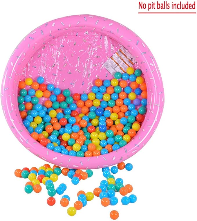 Kiddie Pool, Watermelon Hamburger Ice Cream Inflatable Pool, Water Pool in Summer, Pit Ball Pool of 45 Inches