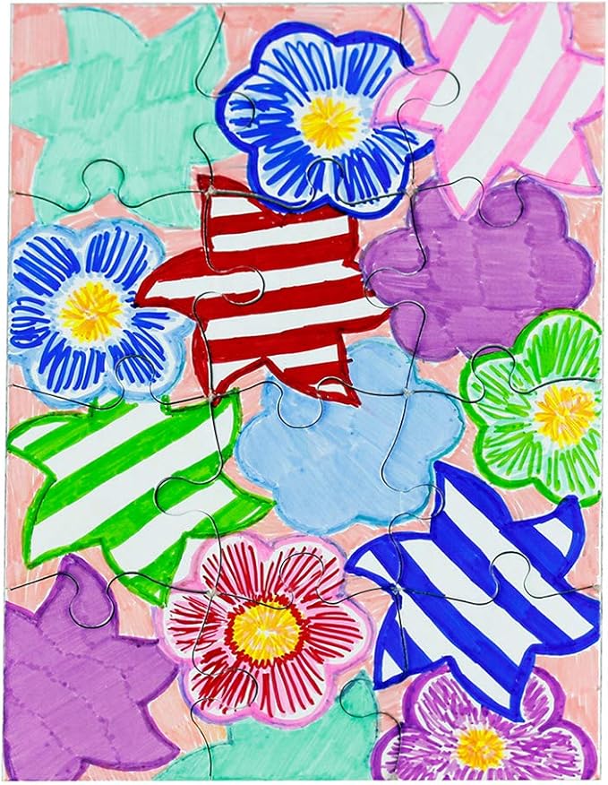 100 Blank Jigsaw Puzzles – 5.5 x 8 Inch, 12 Pieces Each – Hygloss DYI Party invites, Perfect for Decorating, Kids' Activities, Arts & Crafts or Party Favors - Puzzle Pieces to Draw On for Crafts