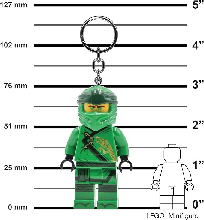 LEGO Ninjago Large 3 Inch Tall Figure Keychain Light - Lloyd (KE150H)