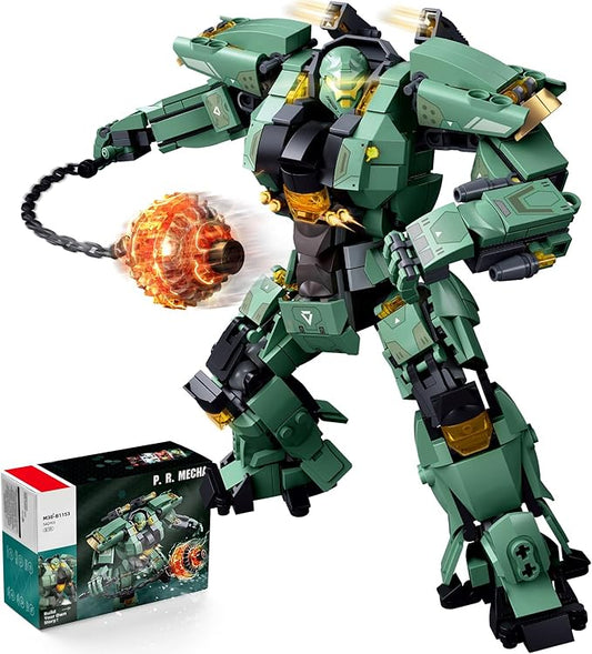 Mech Building Set, Annihilation Ranger Warrior Robot Action Figure Building Toys for Adults, Compatible with Lego Mech Set, 542 PCS
