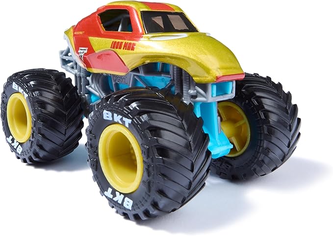Monster Jam, Marvel Official Iron Man Vs. War Machine Die-Cast Monster Trucks, 1:64 Scale, Kids Toys for Boys and Girls Ages 3 and up