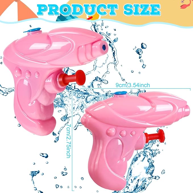 Leyndo 32 Pack Mini Water Gun for Kids Colorful Blaster Squirt Pistol Small Fun Water Gun Bulk for Outdoor Beach Game Summer Swimming Pool Party Favor(Stylish Style)