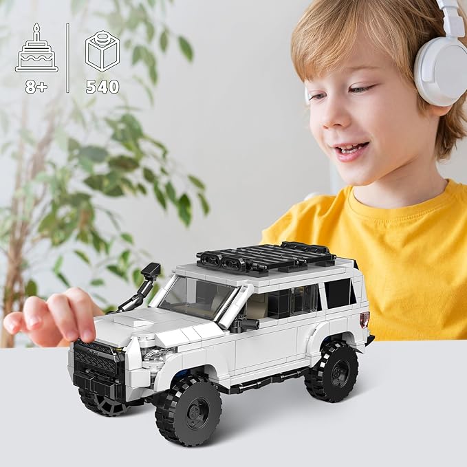 4Runner SUV SR5PRO Car Building with Container Display Box(540PCS) Adult Collectible Model Cars Kits to Build,Compatible with for Ages 8-16 Boys Kids Hobbyist&Collector