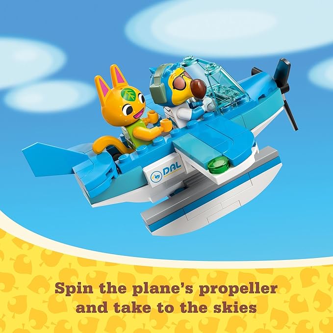 LEGO Animal Crossing Fly with Dodo Airlines Airport Playset, Kids’ Airplane Toy and Pilot Minifigure Inspired by The Video Game Series, Gift for Girls and Boys Ages 7 and Up, 77051