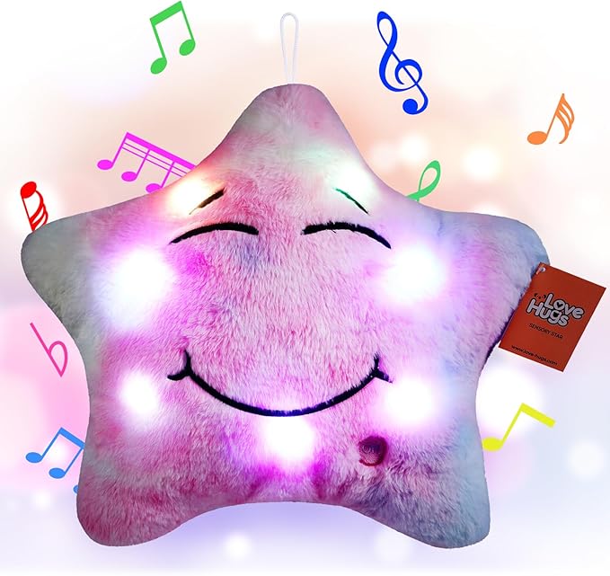 Musical Star Plush Sensory Light Up Newborn Autism Toys - Twinkle Twinkle Little Star Sensory Toys for Autistic Children