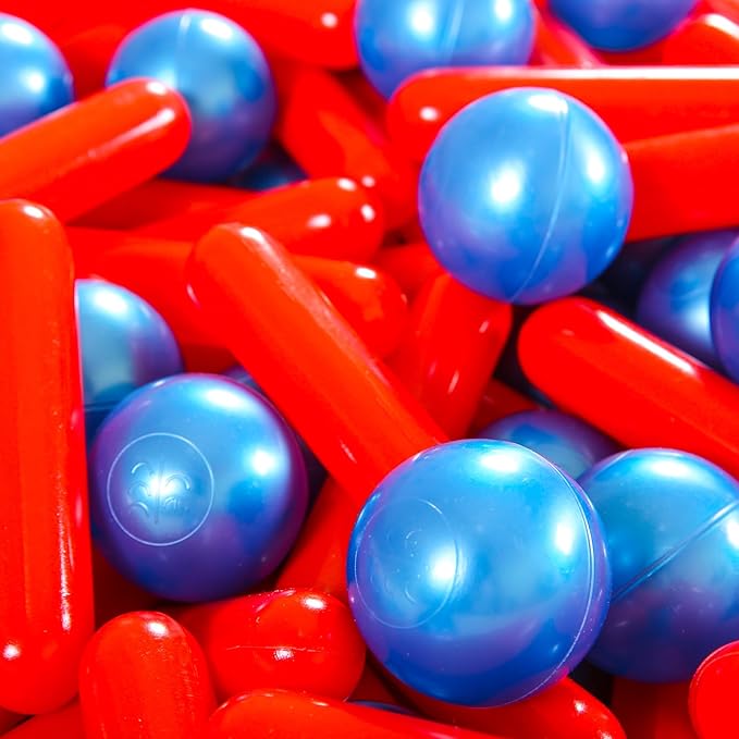STARBOLO Ball Pit Balls for Baby and Toddler, 120pcs Phthalate Free BPA Free Crush Proof Plastic Pit Balls Play Toys for Kids Ball Pit, Pool,Play Tent,Party