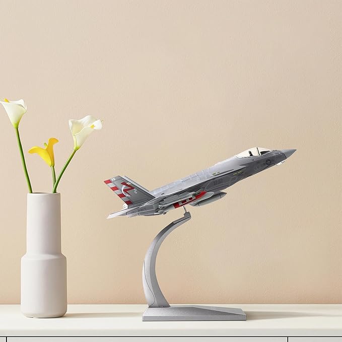 F-35C Lightning 1/72 Metal Fighter Model Kits with Stand VX-23 3 Versions ABC Diecast Alloy Jet Replica Pre-Build Military Aircraft Collection for Display or Gift (USN VX-23 73)