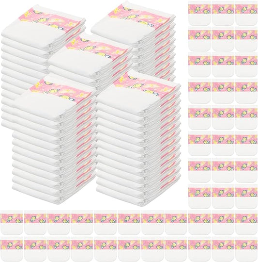 Libima 80 Pack Baby Doll Diapers Paper Reborn Doll Diapers Refill for 18-24 Inch Newborn Dolls Accessories Underwear Underpants, Ages 12 and Above, Dolls are Not Included