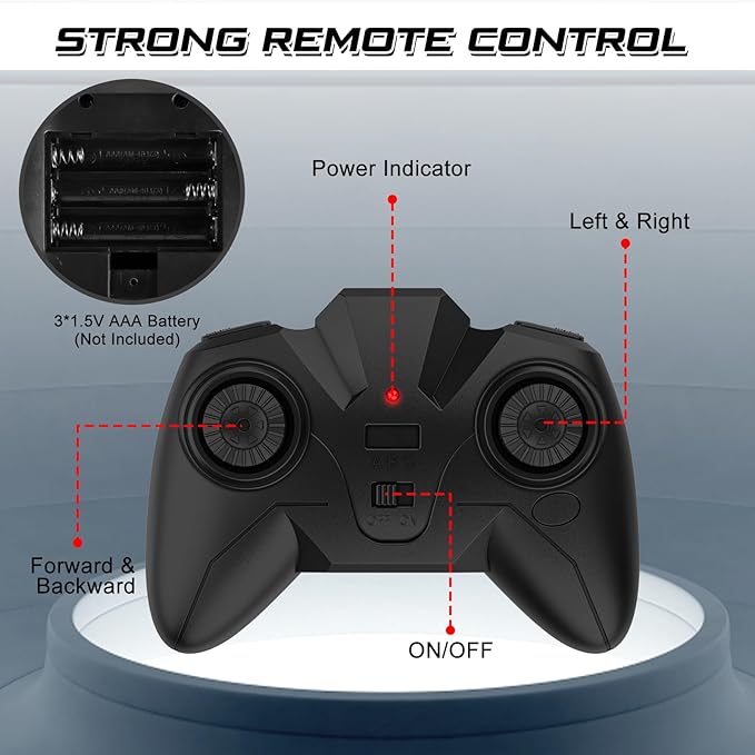 Wall Climbing Remote Control Car, Dual Mode 360° Rotating RC Stunt Car with Headlight, Rechargeable RC Car Toys for 3 4 5 6 7 8-12 Year Old Boys Girls Kids (Silver)