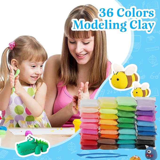 100g Foam Clay, Modeling Clay, Green Air Dry Ultra Light Clay, Non-Toxic, Non-Sticky, Ideal Gift for Boys and Girls