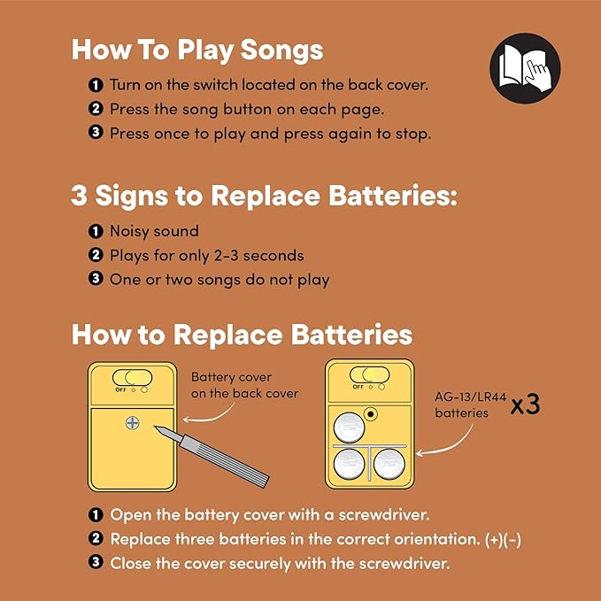 Praise The Lord Christian Sound Books for Kids - 6 Bible Songs - Christening, Baptism Gifts for Boys and Girls - Religious Toys, Interactive Music Books for Toddlers - Baby Dedication