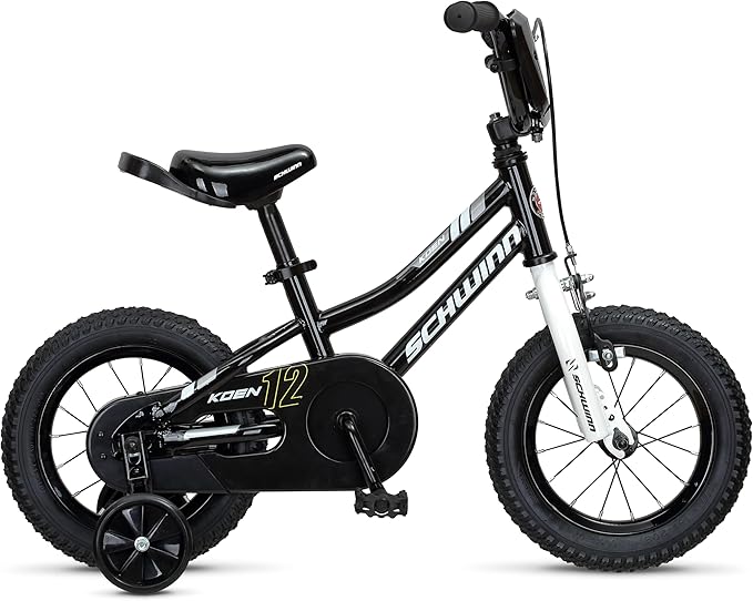 Schwinn Koen Bike, 12 Inch Bike for Kids Ages 2-4, SmartStart Ergonomic Design for Kids, Adjustable Seat Grows with your Child, Rear Coaster Brake and Front Caliper Brake, Training Bicycle