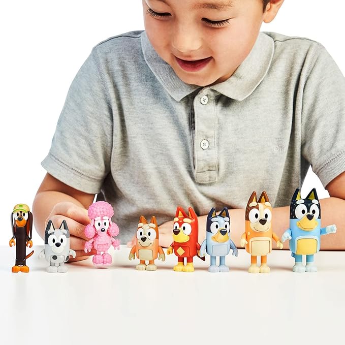 Bluey Figure 4 Pack - Friends Pack, Multicolor (13014)