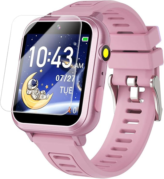 Cosjoype Smart Watch for Kids Age 4-12, 36 Puzzle Games Touchscreen Girls Watch with Video Camera Music Player Pedometer Flashlight, Kids Toys Christmas Birthday Gifts for Kids Age 5 6 7 8