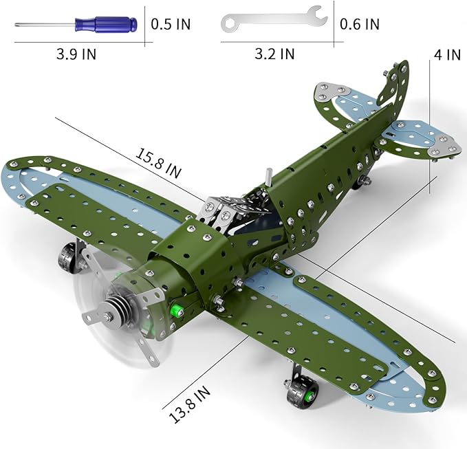 Model Airplane Building Toys for Kids 8 9 10 11 12 Years Old - DIY Building Projects Toys, Educational Assembly Science Kit, Birthday Airplane Birthday Gifts for Teenagers Boys Ages 8-12-16
