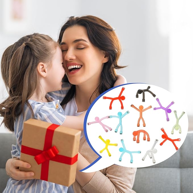 6Pcs Magnetic Toys, Magnet Men for Travel Toys, Fridge Magnets Funny, Cute Magnets for Kids and Adults, Magnetic People Colorful Mini Toys for Refrigerator, Whiteboard, Desk Decoration