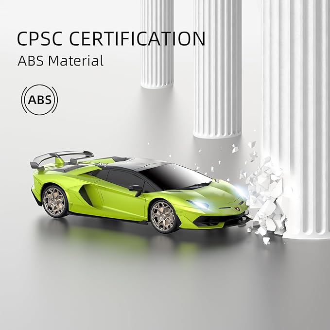 Lamborghini Remote Control Car, 1:24 Scale Electric Sport Racing Hobby Toy Car Lamborghini Model Vehicle for Boys Girls Birthday Gifts, Green