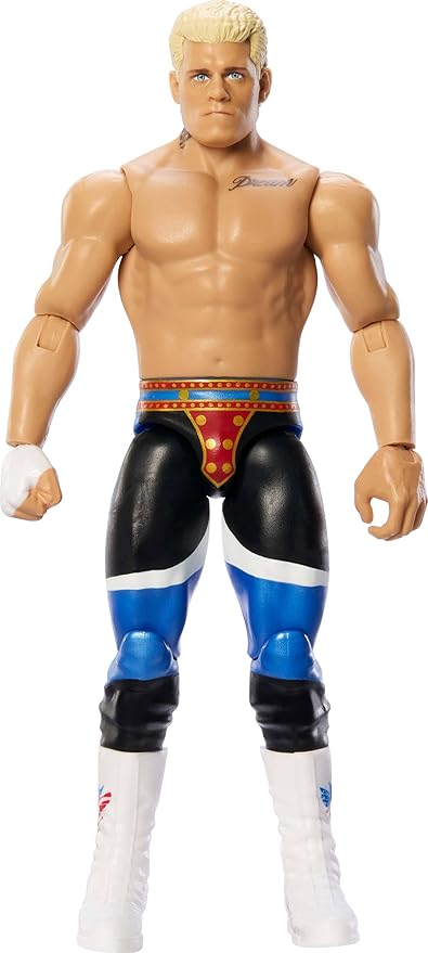 Mattel WWE Cody Rhodes “The American Nightmare” Action Figure, Main Event Series #153 6-inch Collectible with 10 Articulation Points & Life-Like Look