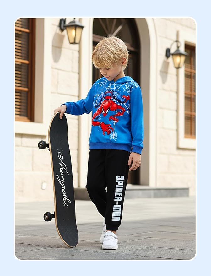 Disney Lilo & Stitch Minnie Mickey Spiderman Frozen Elsa Boys/Girls Hoodie Sweatshirt Graphic Pullover Tops Toddler-Big Kid