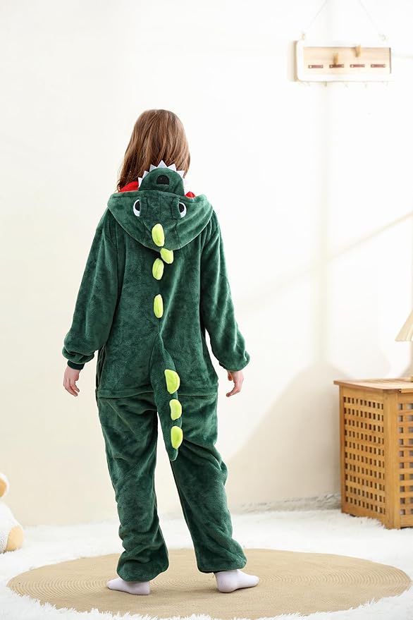 Unisex Adult Onesie Pajamas, Polar Fleece Cosplay Animal One Piece Halloween Costume Pajamas Homewear