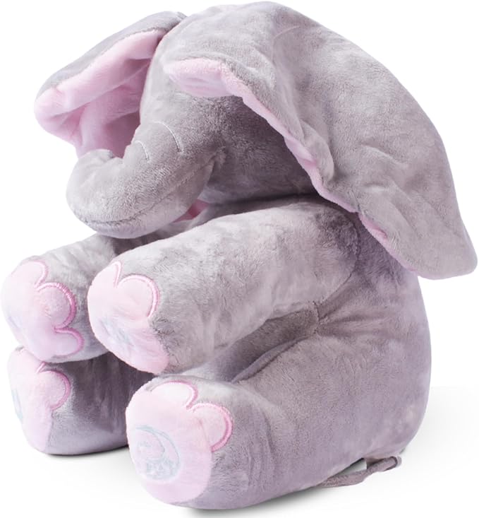 Dimple Kaia Elephant Stuffed Animal Toy - Animated Plush Pink Singing Elephant, Interactive Musical Peek-a-Boo for Babies, Kids, for Toddlers, Ages 0 and Up(Battery Included)