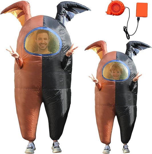 Astronaut costume inflatable costume Funny Halloween Spacesuit Party School Masquerade Game Fans with Bat Wings