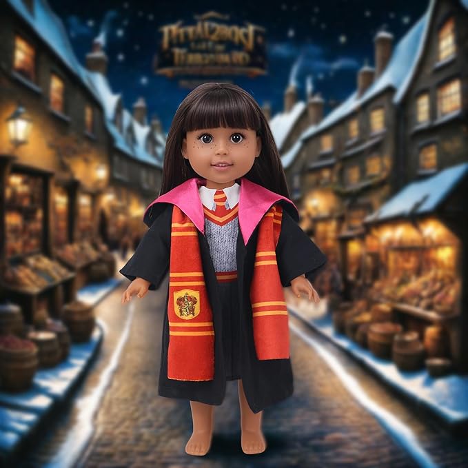 20 PCS Glitter American Girl Clothes, for 14" Baby Doll Clothes and Accessories (14 inch Doll Girl Clothes)